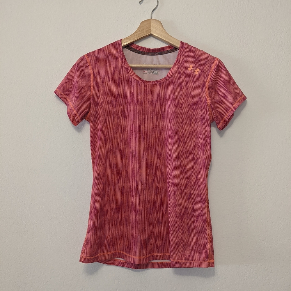 Under Armour Pink Workout Short Sleeve Tee Shirt